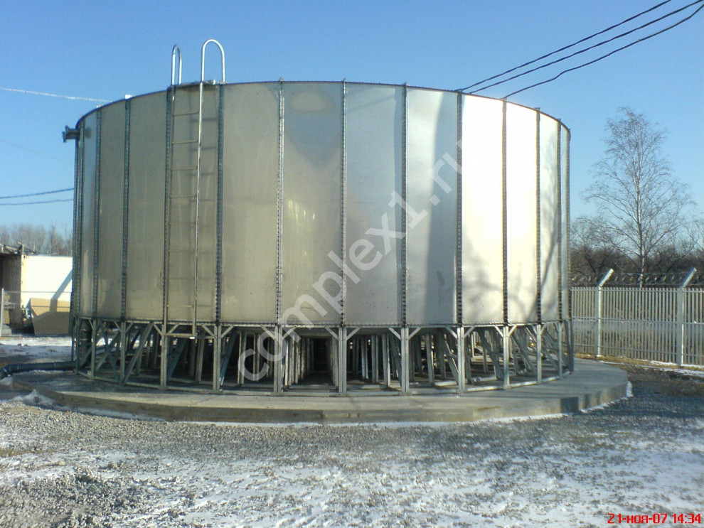 Резервуары 400 м3 (1х300, 1х100) для производства питьевой воды: фото №2